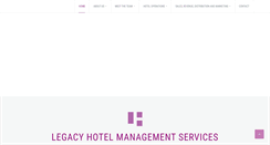 Desktop Screenshot of legacy-hotel-management-services.co.uk